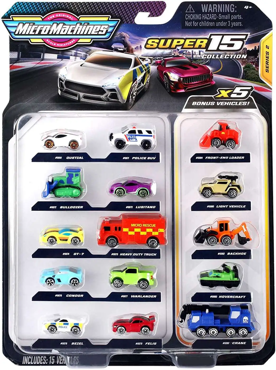Micro Machines Series 2 Super 15 Collection Vehicle 15-Pack Version 1  Jazwares - ToyWiz