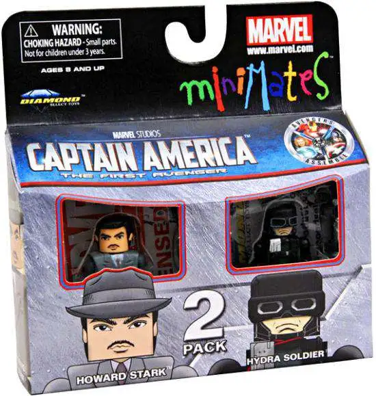 Marvel Minimates Series 40 Captain America Movie Hydra Soldier & Howard Stark 
