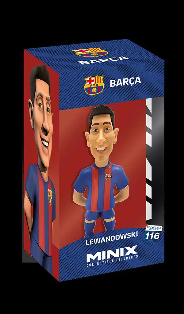 Soccer Barcelona Robert Lewandowski 4.75-Inch Vinyl Figure #12015
