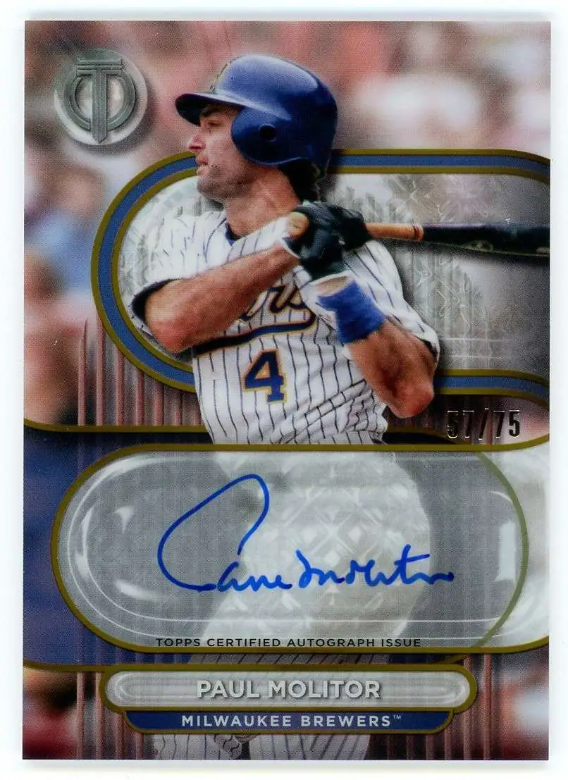 MLB 2024 Topps Tribute 57/75 Paul Molitor TA-PMO [Auto]