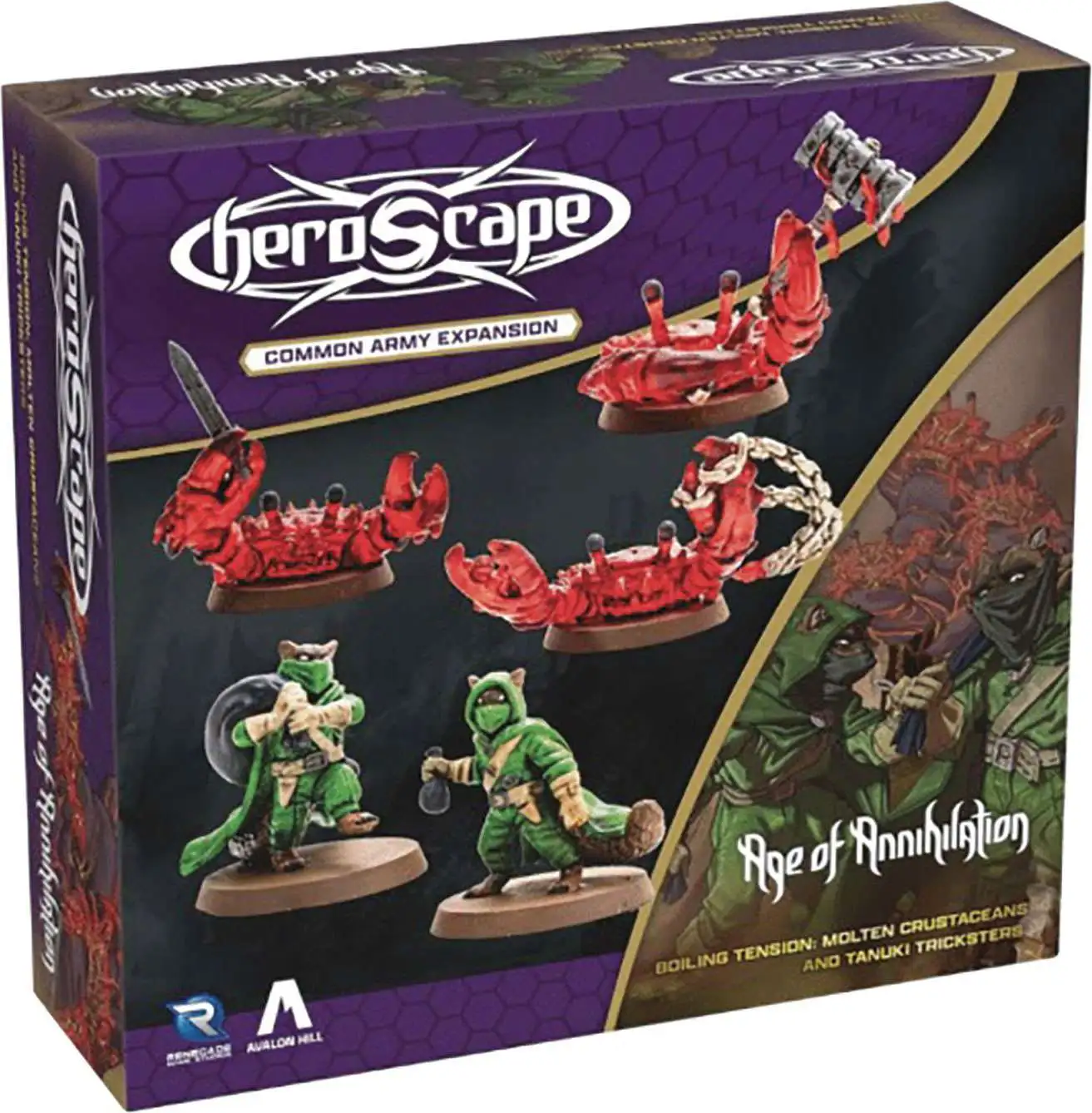 Heroscape Age of Annihilation Tanuki Tricksters & Molten Crustaceans Army Expansion (Pre-Order ships January)