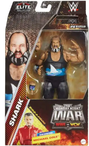 WWE Wrestling Elite Collection Monday Night War Shark Action Figure [Build Michael Cole!]