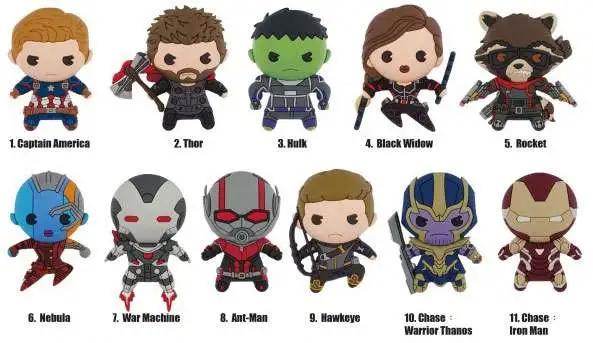 Avengers Endgame Series 2 Foam Bag Clip 24 Piece Blind Mystery Box Ds