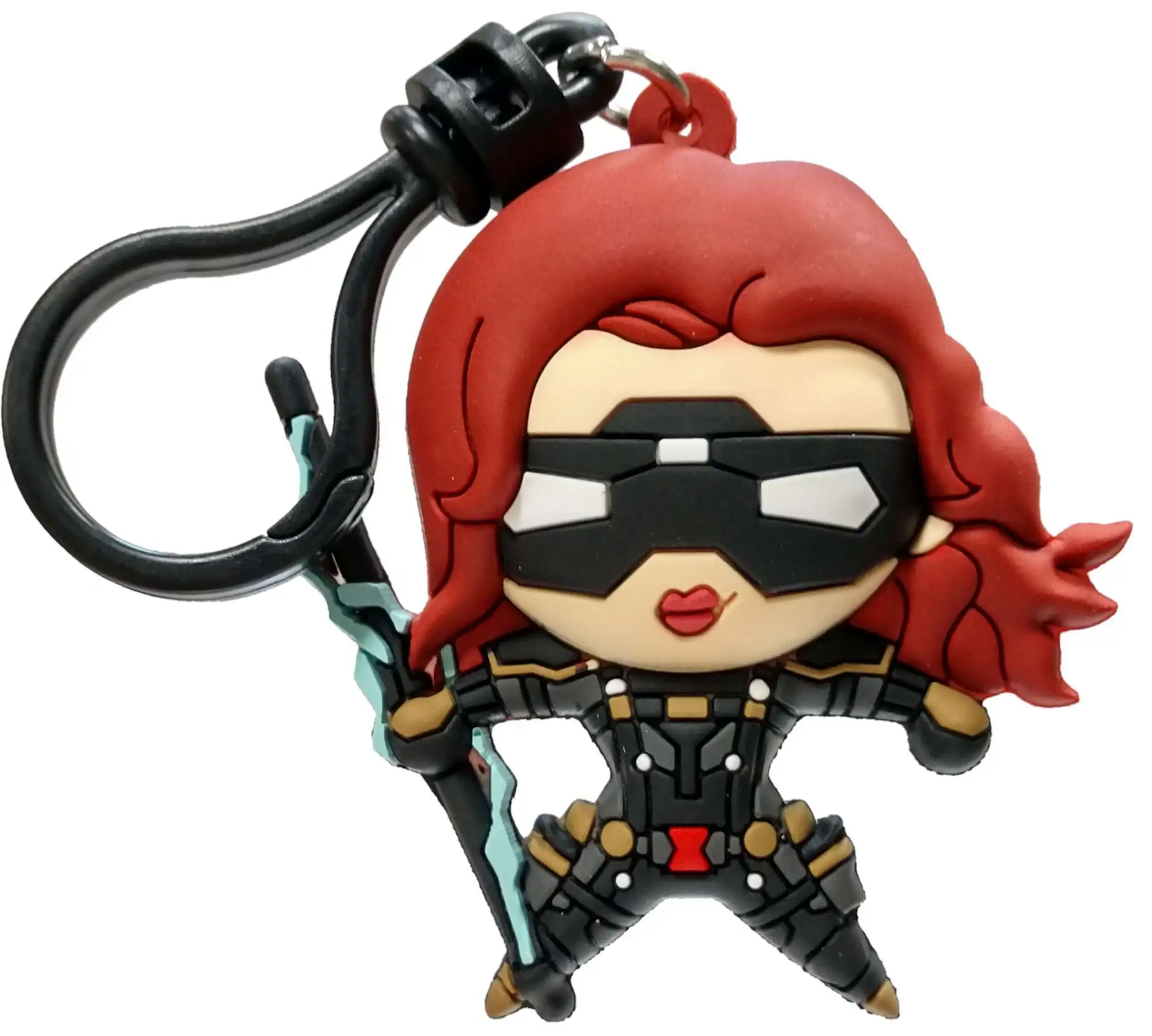 Marvel 3D Figural Bag Clip Avengers Game Series 1 Black Widow Keychain [Loose]