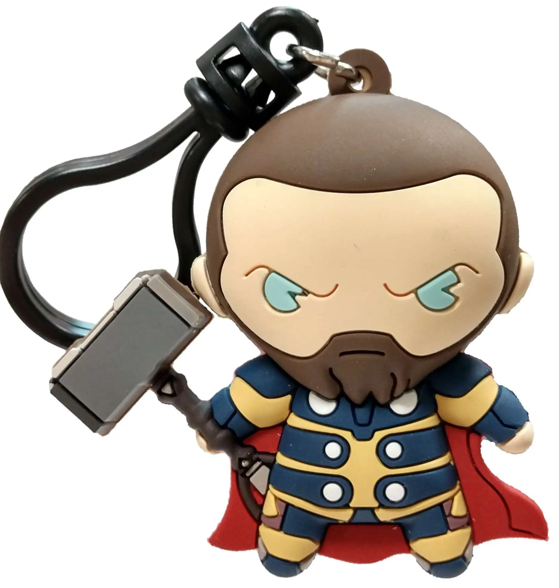 Marvel 3D Figural Bag Clip Avengers Game Series 1 Thor Keychain [Loose]