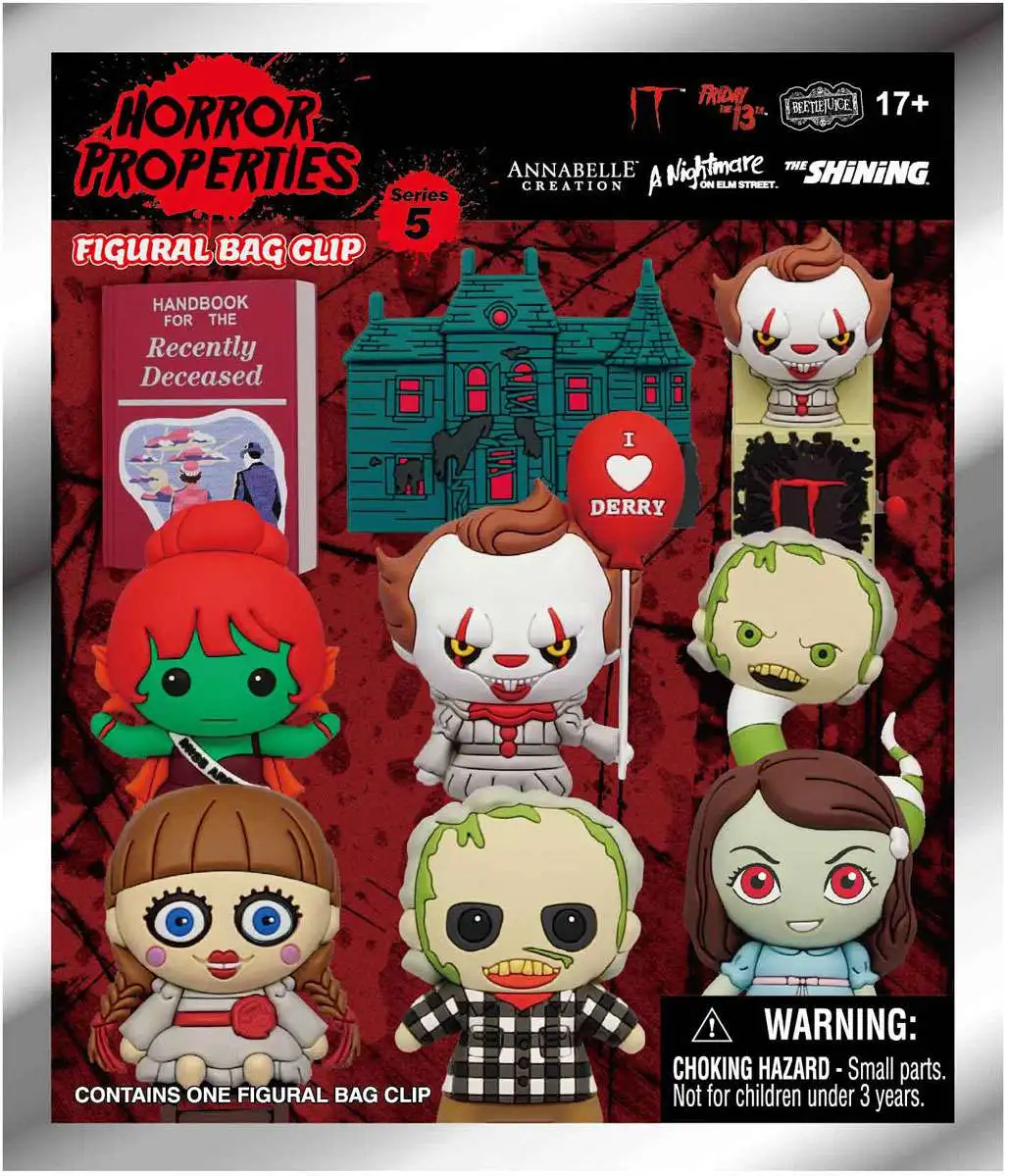 3D Figural Foam Bag Clip Horror Series 5 Mystery Pack [1 RANDOM Figure]