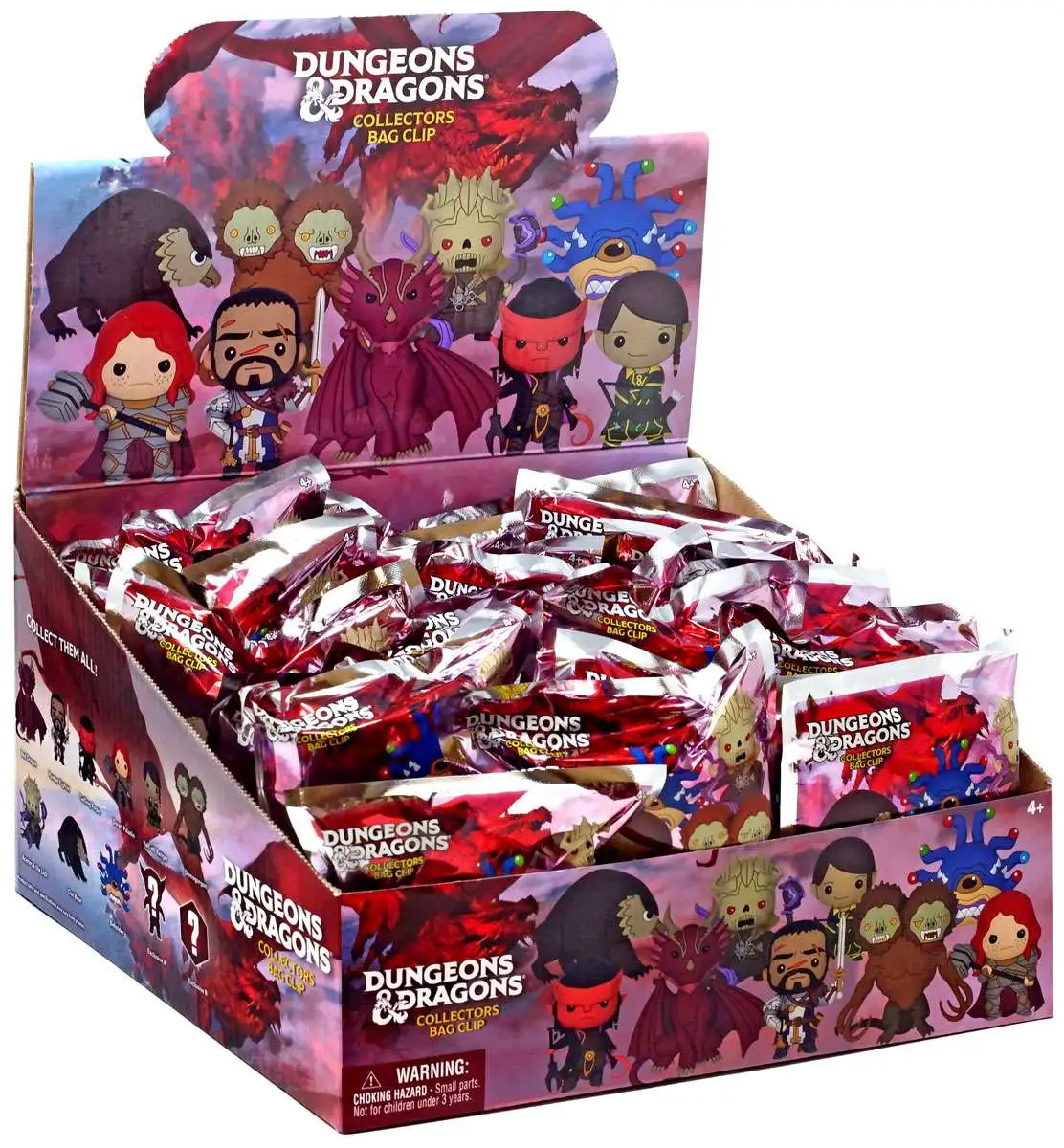 3D Figural Foam Bag Clip Dungeons & Dragons Mystery Box [24 Packs]