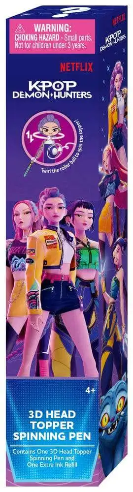 3D Head Topper Spinning Pen KPop Demon Hunters Mystery Pack [1 RANDOM Pen] (Pre-Order ships September)