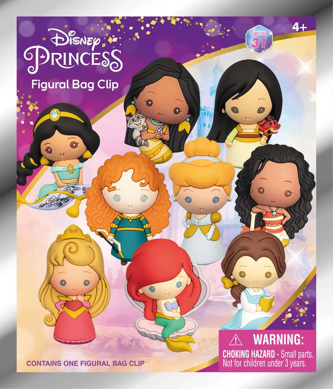 Disney Princess (Series 37) 3D Sculpted Surprise Character Keychain Cl –  Collector's Outpost