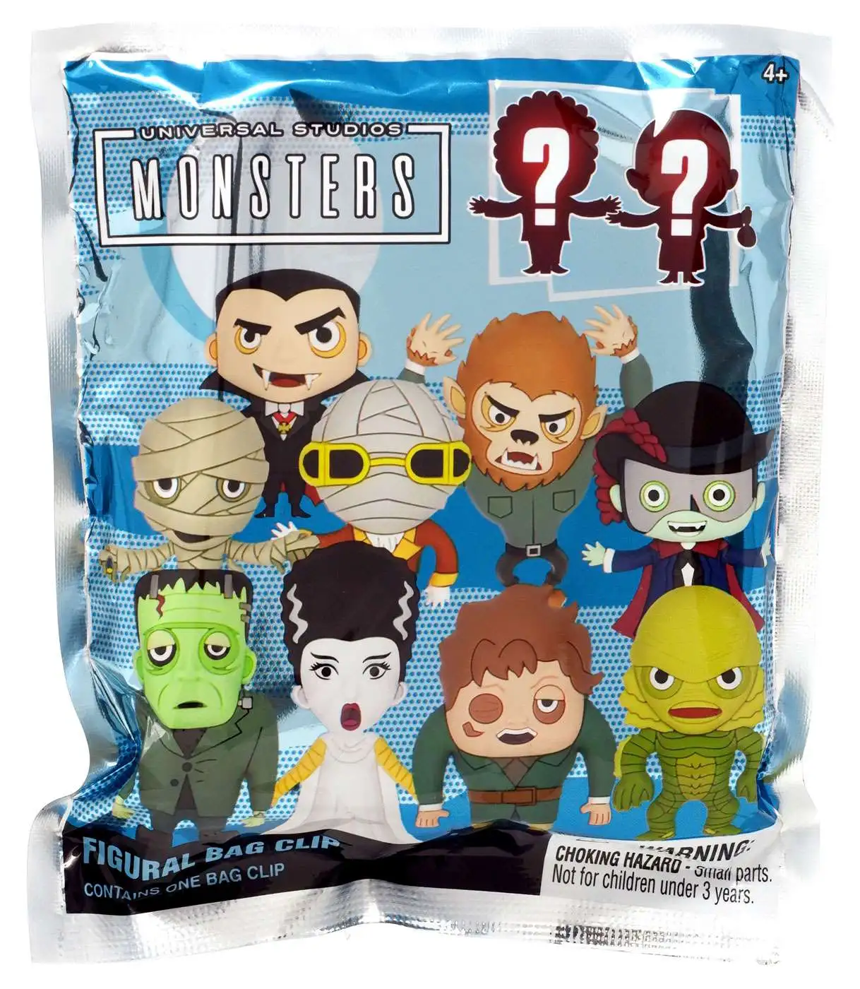 3D Figural Foam Bag Clip Horror Series 5 Universal Monsters Mystery Pack [1  RANDOM Figure]