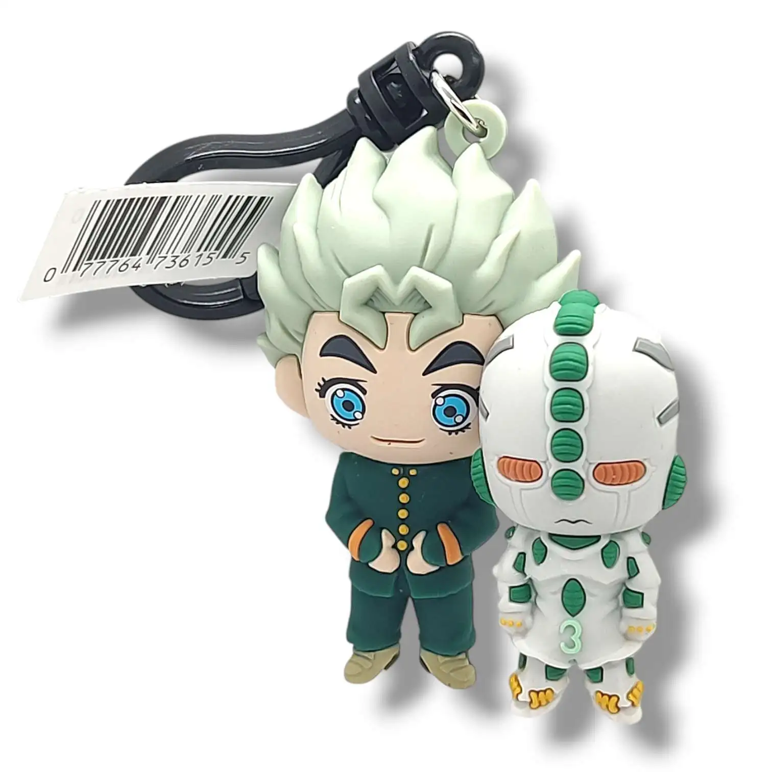 JoJo's Bizarre Adventure 3D Figural Keyring Diamond is Unbreakable Series 1 Koichi Hirose & Reverb 3-Inch Mini Figure [Loose]