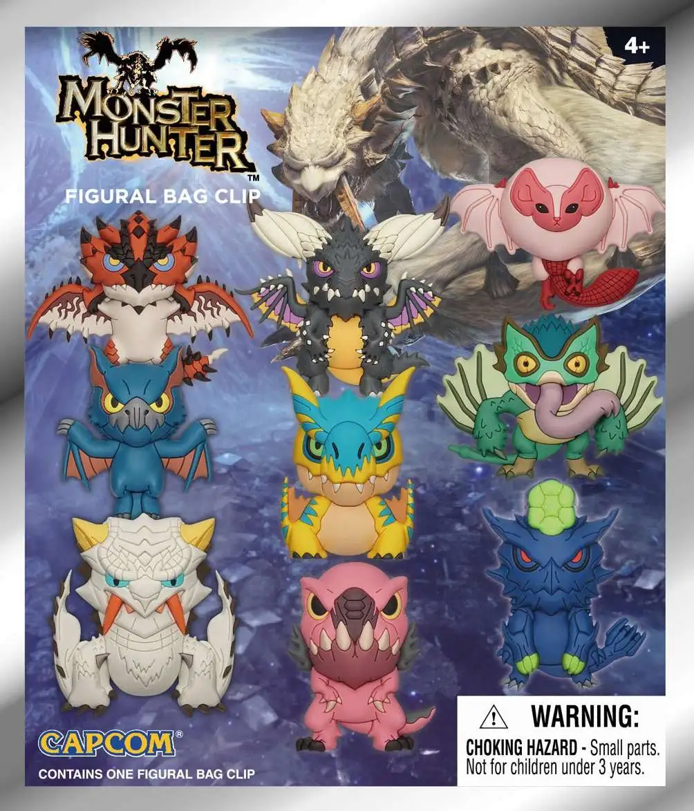3D Figural Keyring Monster Hunter Mystery Pack [1 RANDOM Figure]