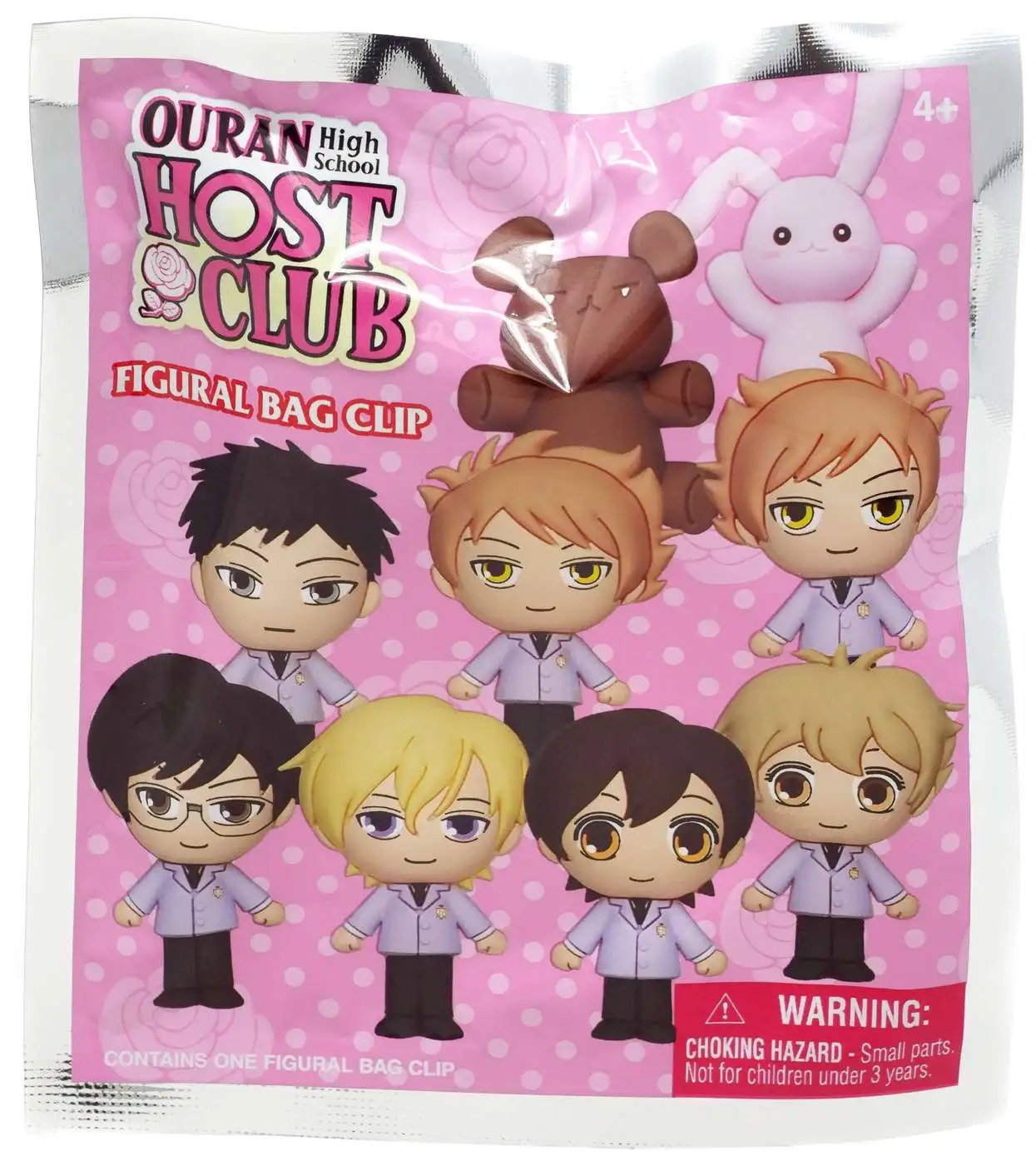 3D Figural Foam Bag Clip Ouran High School Host Club Mystery Pack [1 RANDOM Figure]