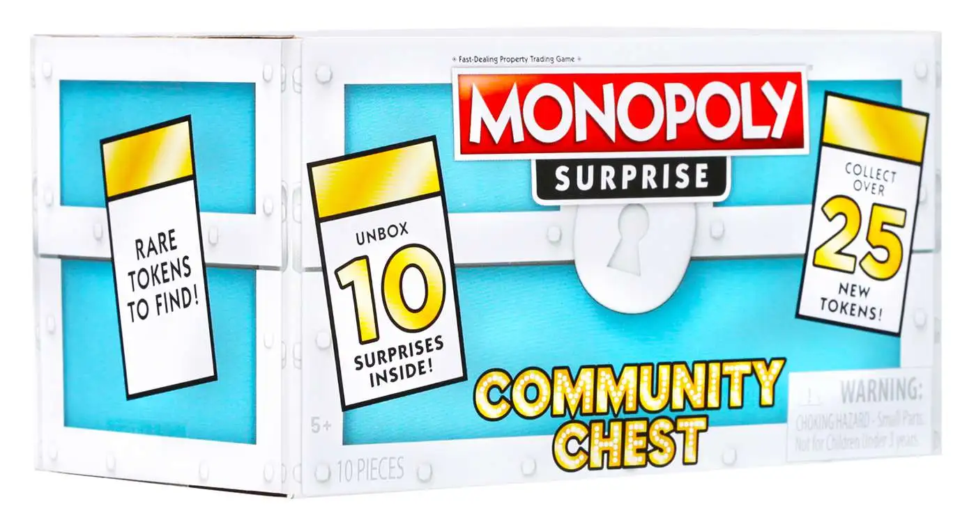 Monopoly Surprise Community Chest Green Certificate 100,000 Token Game Piece 