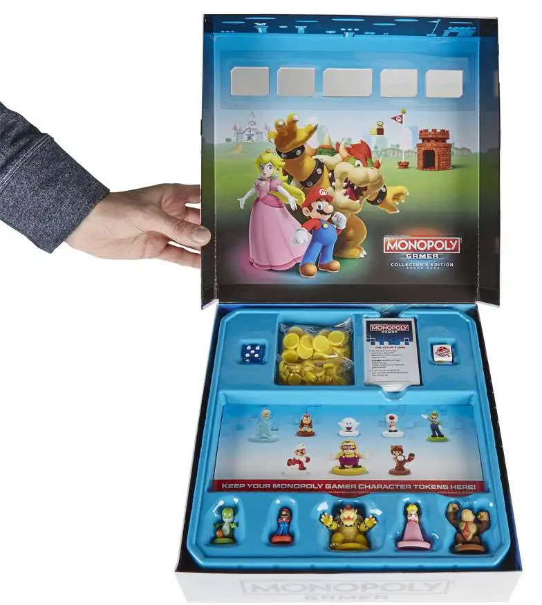 Monopoly Super Mario Gamer Edition Board Game Hasbro Toys - ToyWiz