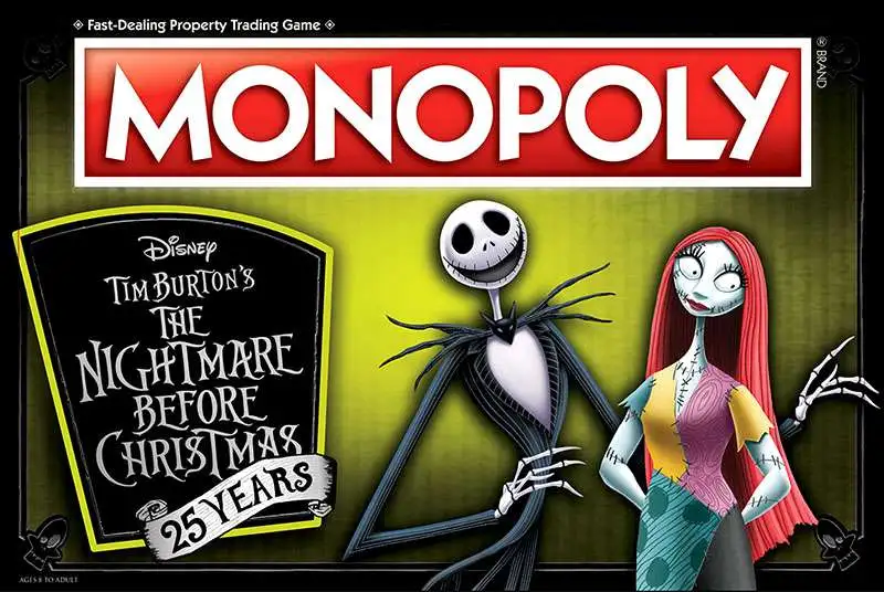 Monopoly Tim Burton's The Nightmare Before Christmas Board Game