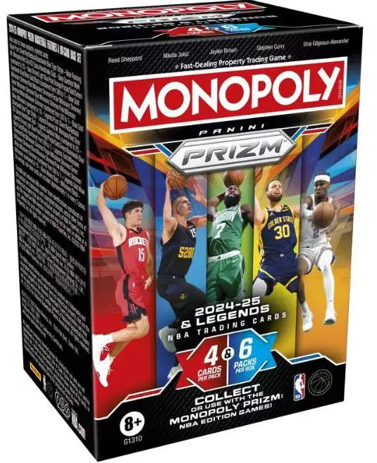 NBA Monopoly 2024-25 Legends Prizm Basketball Trading Card