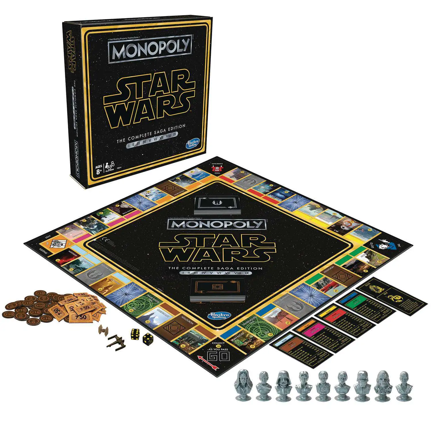 Hasbro Gaming Table Top Game New Monopoly Star Wars Saga Board G 