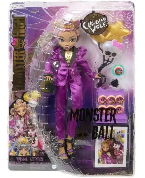 Monster High Monster Ball Clawdeen Wolf Doll Mattel Toys - ToyWiz