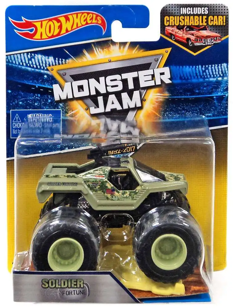 Hot Wheels Monster Jam 25 Soldier Fortune Diecast Car [Crushable Car]