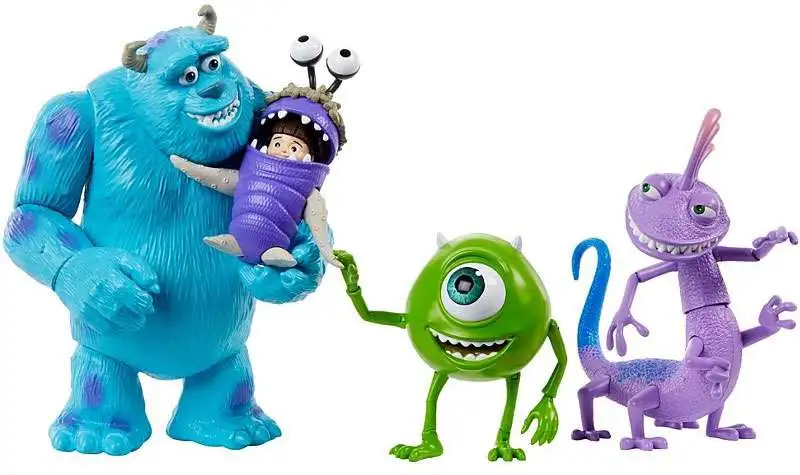  Mattel Disney and Pixar Monsters, Inc Storyteller 3 Action  Figure Pack, Sulley Mike & Boo Characters in Get Boo Home Pack, Authentic  Toys at 3 Inch Scale : Toys & Games