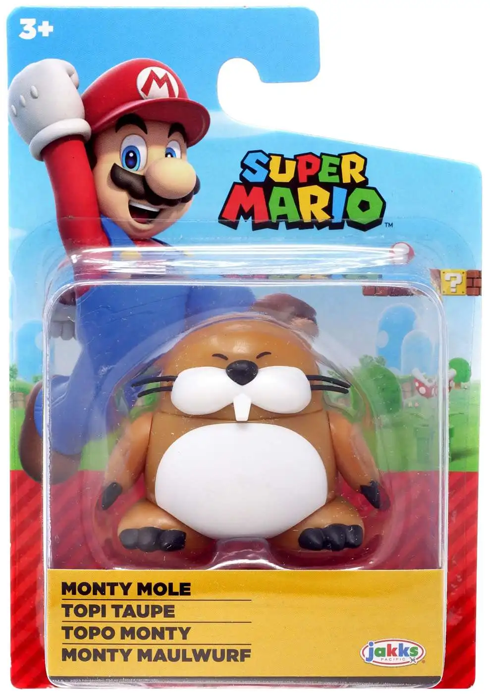 World of Nintendo Super Mario Monte Mole 2.5 Mini Figure Jakks Pacific -  ToyWiz
