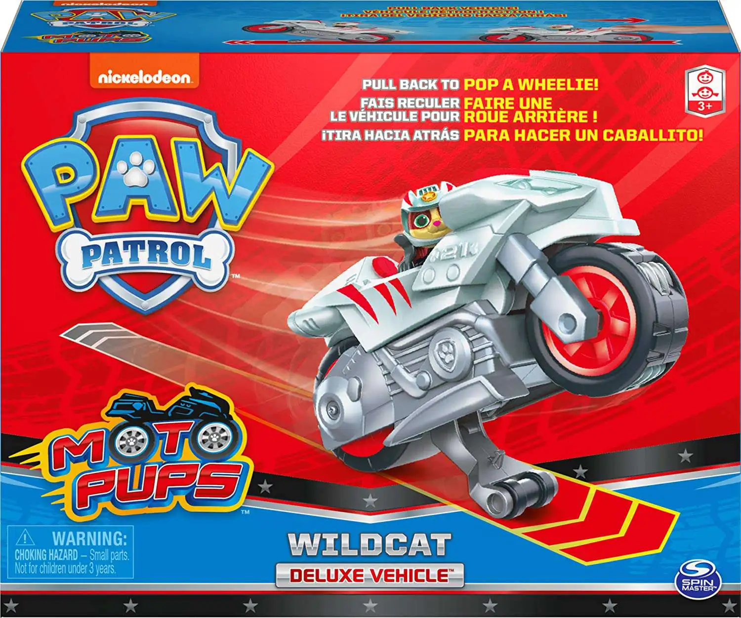 Paw Patrol Moto Pups Wildcat Deluxe Vehicle Pull Back Motorcycle, Damaged  Package Spin Master - ToyWiz