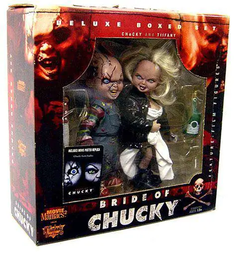 McFarlane Toys Child's Play Movie Maniacs Bride of Chucky Deluxe Boxed Set  [Chucky & Tiffany, Damaged Package]