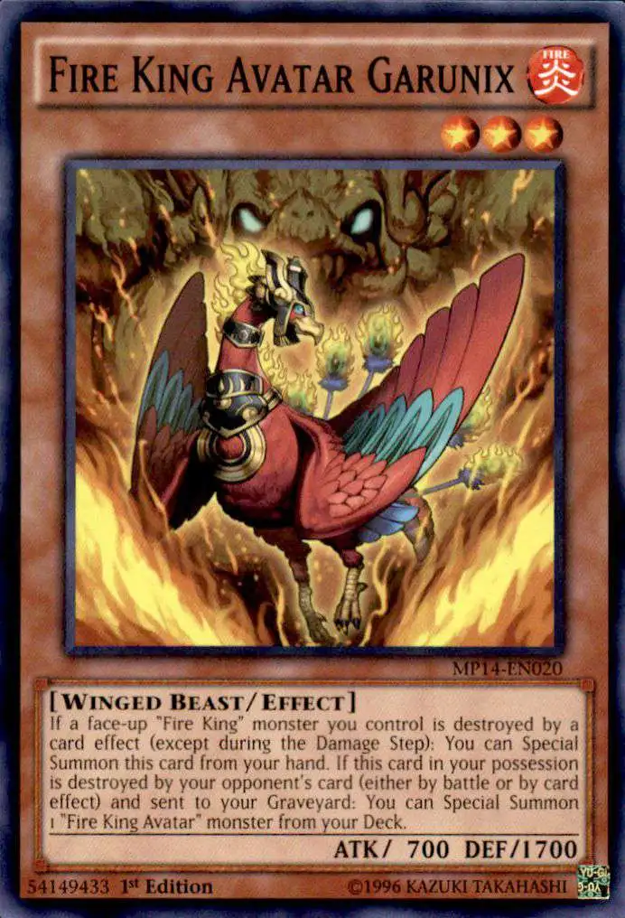 Fire King Avatar Barong Common YuGiOh Card 