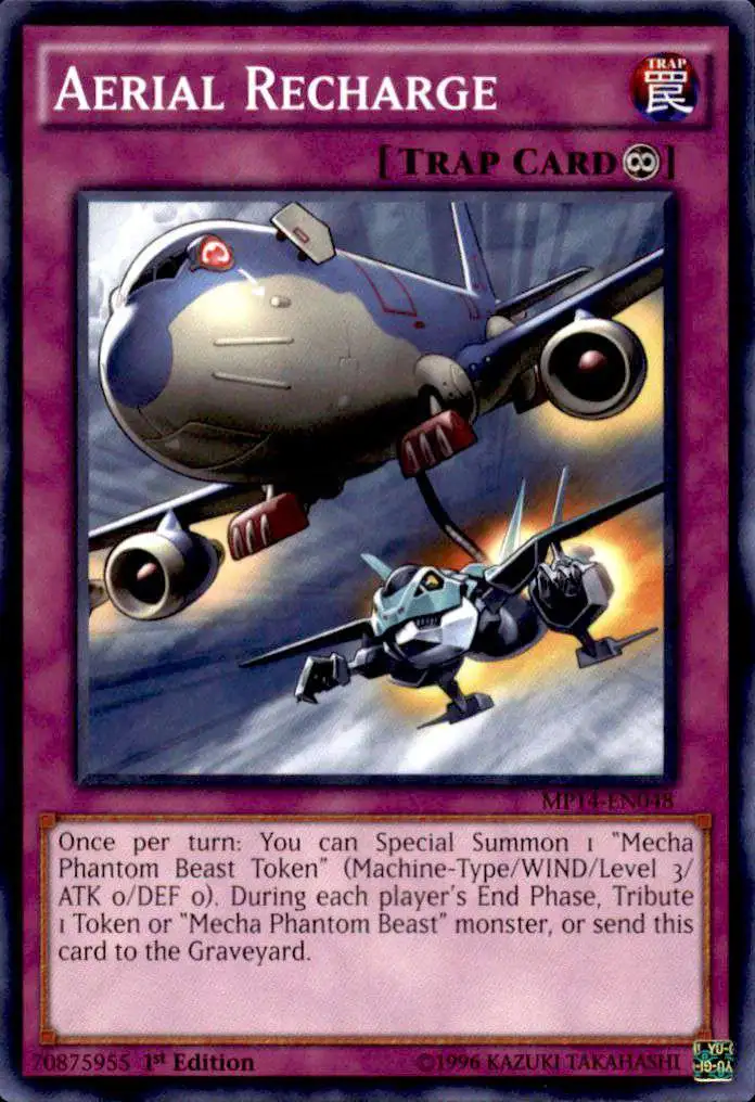 YuGiOh 2014 Mega Tin Common Aerial Recharge MP14-EN048