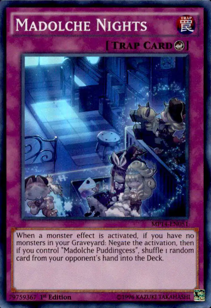 YuGiOh 2014 Mega Tin Super Rare Madolche Nights MP14-EN051