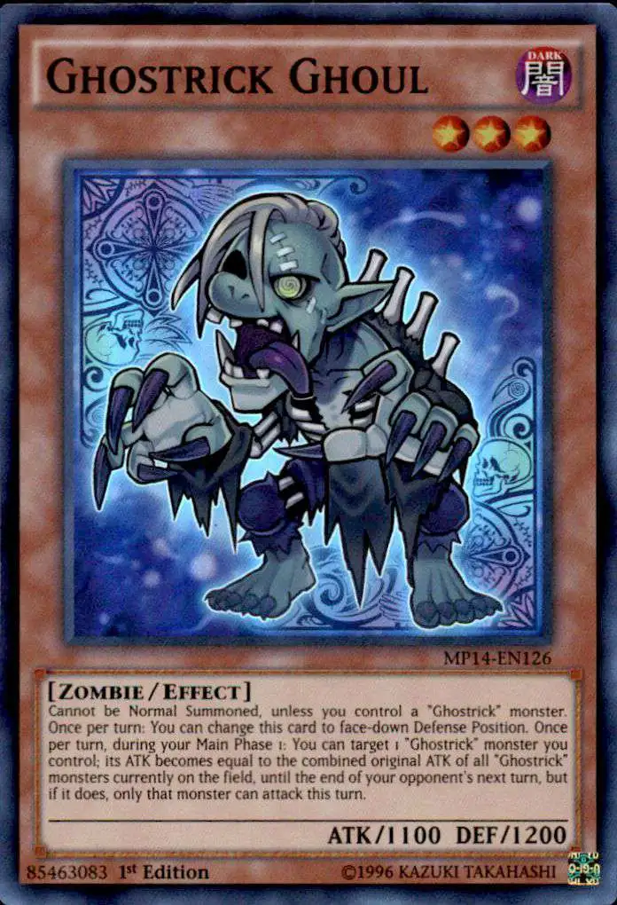 YuGiOh 2014 Mega Tin Super Rare Ghostrick Ghoul MP14-EN126