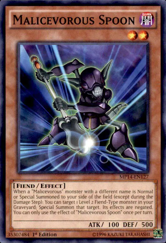 YuGiOh 2014 Mega Tin Common Malicevorous Spoon MP14-EN127