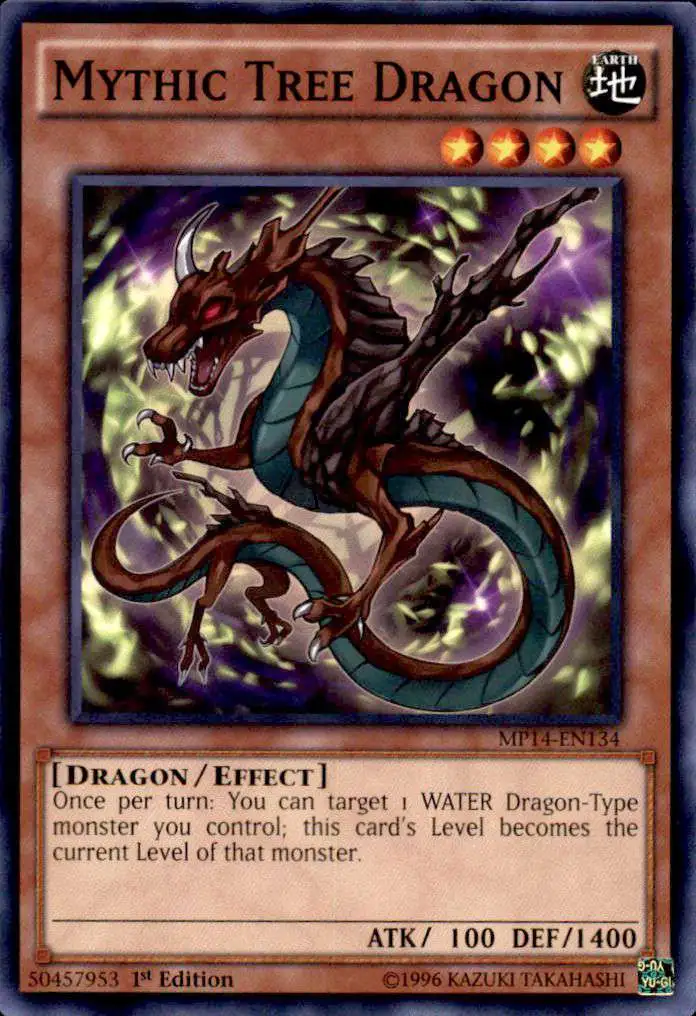 YuGiOh 2014 Mega Tin Common Mythic Tree Dragon MP14-EN134