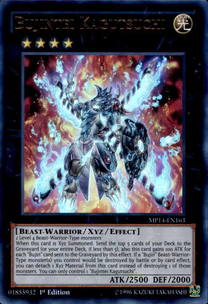Yu-Gi-Oh! Carta Bujintei Kagutsuchi (MP14-EN163) - Mega Pack 2014 - 1st Edition - Ultra Rare