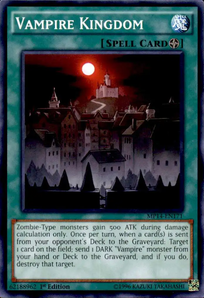 YuGiOh 2014 Mega Tin Common Vampire Kingdom MP14-EN171