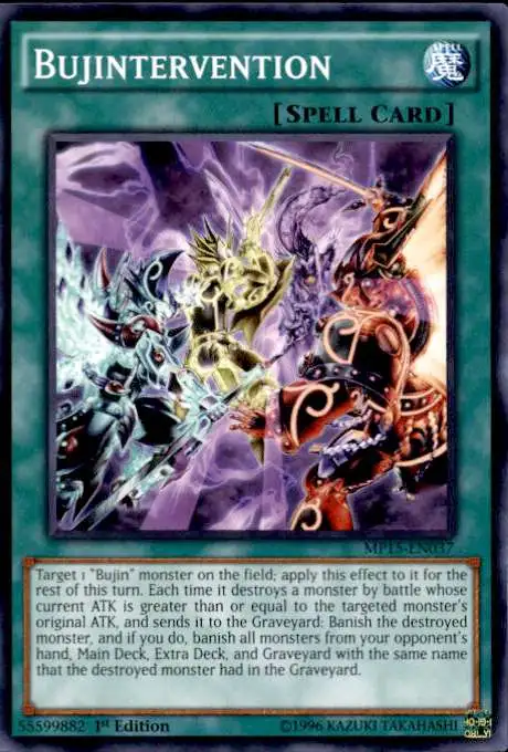 YuGiOh 2015 Mega-Tin Mega Pack Common Bujintervention MP15-EN037
