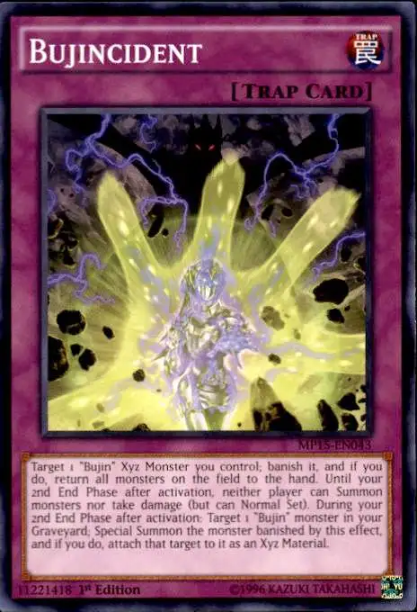 YuGiOh 2015 Mega-Tin Mega Pack Common Bujincident MP15-EN043