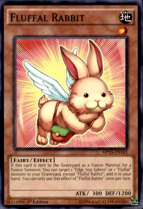 YuGiOh 2015 Mega-Tin Mega Pack Common Fluffal Rabbit MP15-EN143
