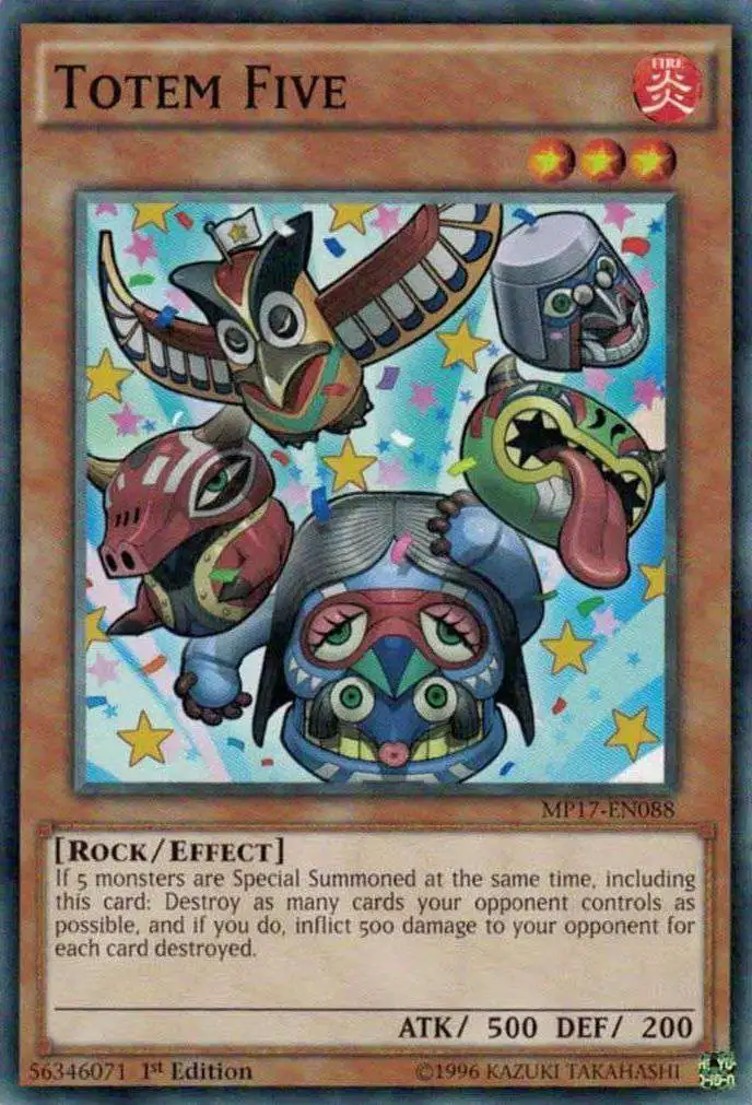 YuGiOh 2017 Mega-Tin Mega Pack Common Totem Five MP17-EN088