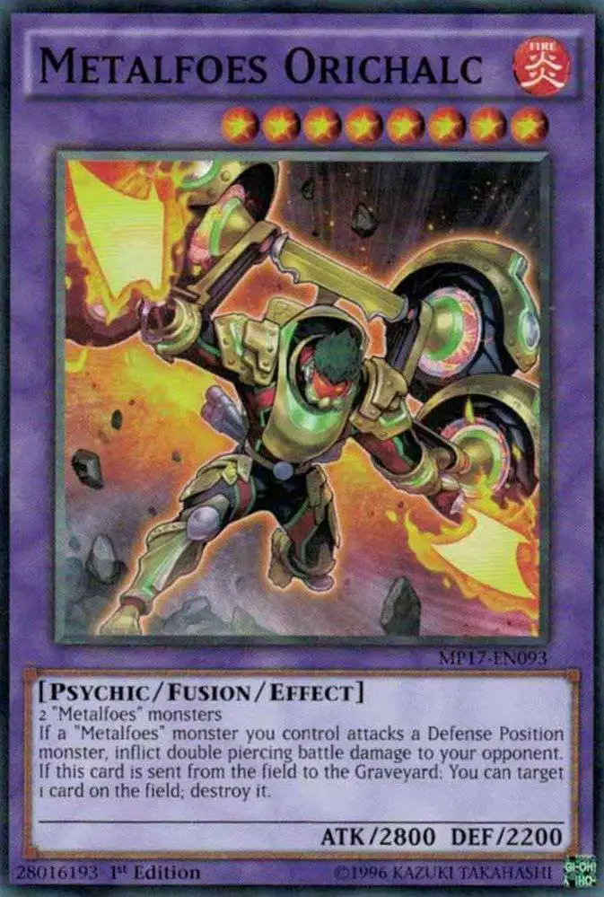 YuGiOh 2017 Mega-Tin Mega Pack Common Metalfoes Orichalc MP17-EN093