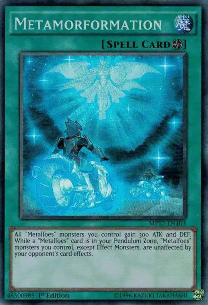 YuGiOh 2017 Mega-Tin Mega Pack Super Rare Metamorformation MP17-EN103