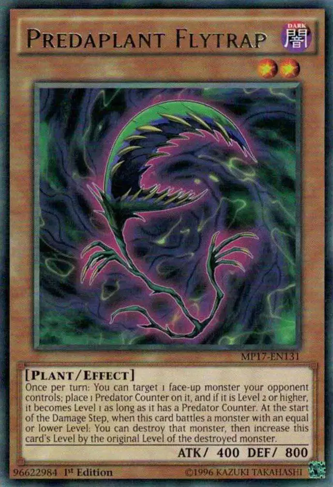 YuGiOh 2017 Mega-Tin Mega Pack Rare Predaplant Flytrap MP17-EN131