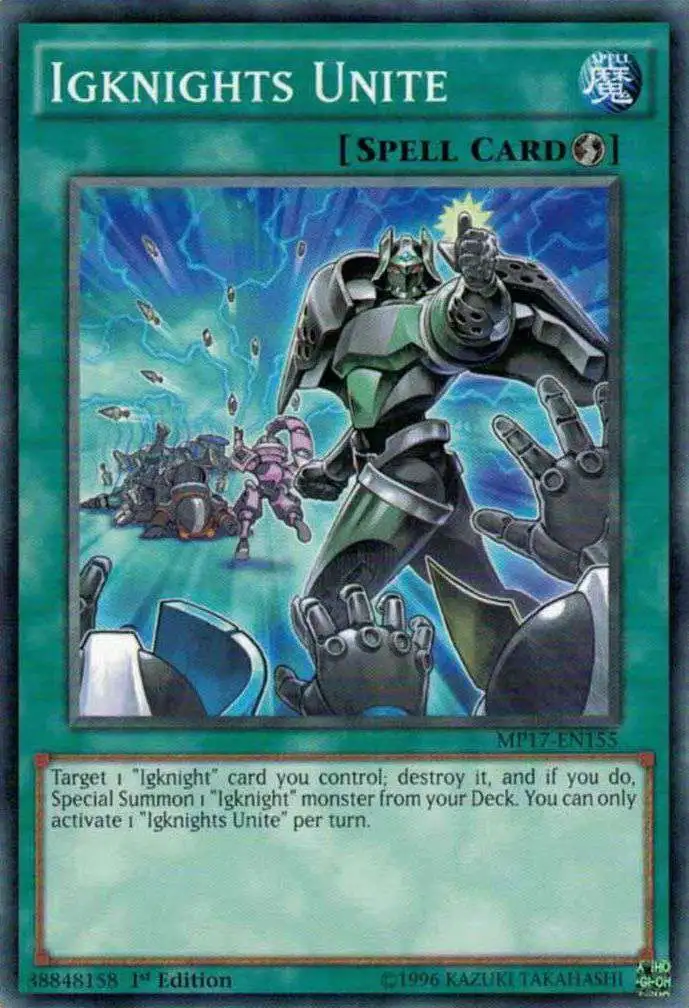 YuGiOh 2017 Mega-Tin Mega Pack Common Igknights Unite MP17-EN155