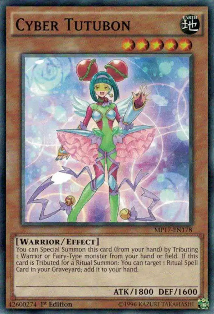 YuGiOh 2017 Mega-Tin Mega Pack Common Cyber Tutubon MP17-EN178 []