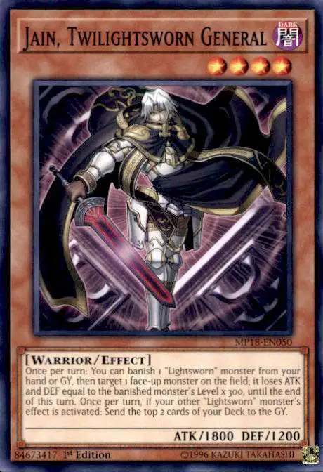 YuGiOh 2018 Mega-Tin Mega Pack Common Jain, Twilightsworn General MP18-EN050