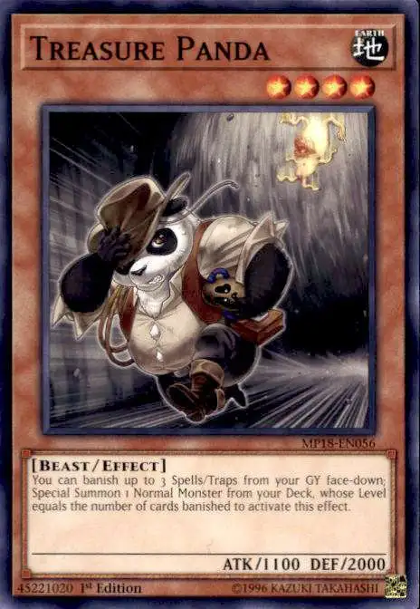 YuGiOh 2018 Mega-Tin Mega Pack Common Treasure Panda MP18-EN056