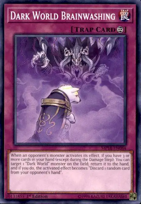 YuGiOh 2018 Mega-Tin Mega Pack Common Dark World Brainwashing MP18-EN084