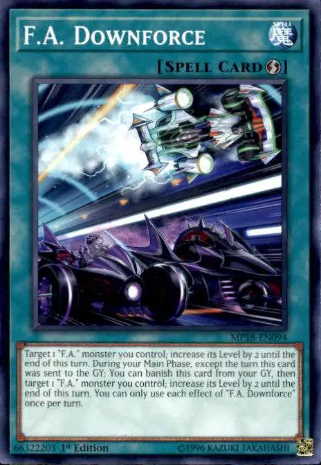 YuGiOh 2018 Mega-Tin Mega Pack Common F.A. Downforce MP18-EN094