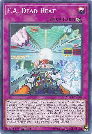 YuGiOh 2019 Gold Sarcophagus Tin Mega Pack Common F.A. Dead Heat MP19-EN063